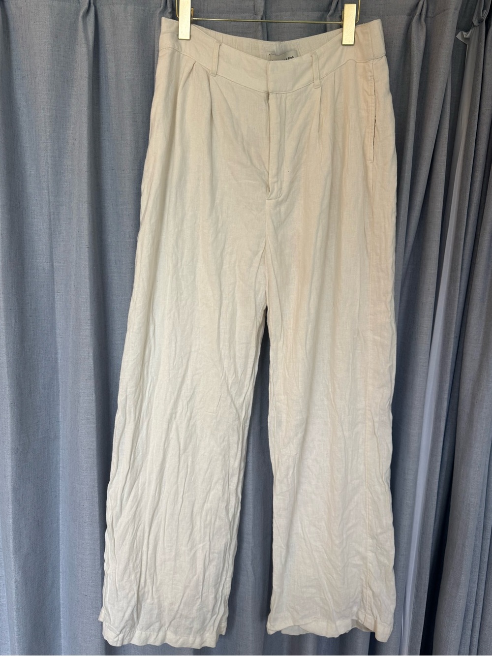 Abercrombie & Fitch Linen High Waisted Pants